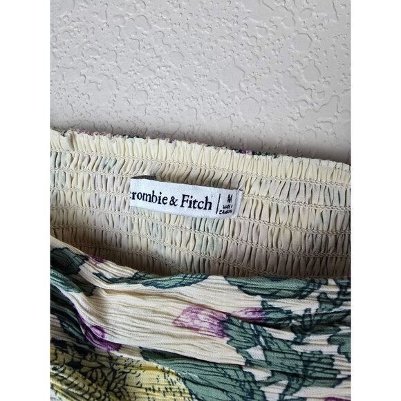 Abercrombie & Fitch Emerson Open-Back Maxi Dress Cream Floral M - Picture 6 of 9